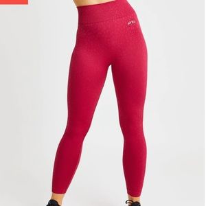 AYBL rasberry speckled leggings